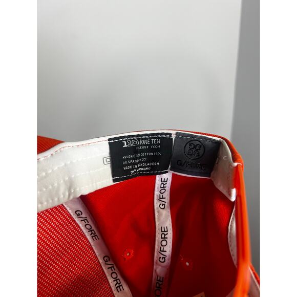 G/FORE Circle G’s Stretch Twill Snapback Golf hat in all orange - Picture 3 of 7